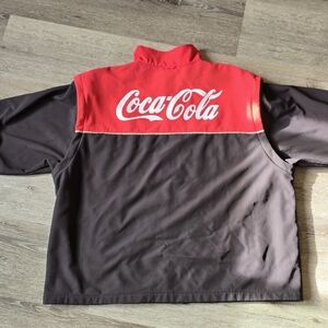Coca Cola Men's Bold Red and Black Bomber Jacket